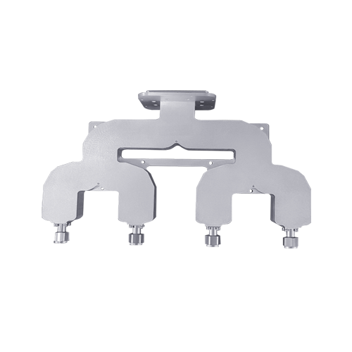 4 way, h plane, waveguide combiner, c-band, rrw5459-ab040, rfhic corporation