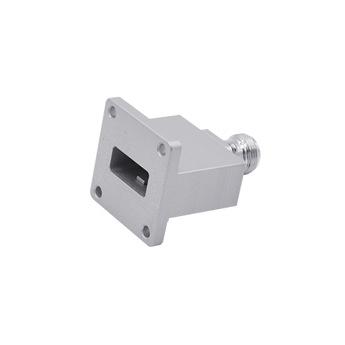 waveguide endlaunch adapter, wr90 to coaxial, n-type, x-band, 100w, rfhic corporation